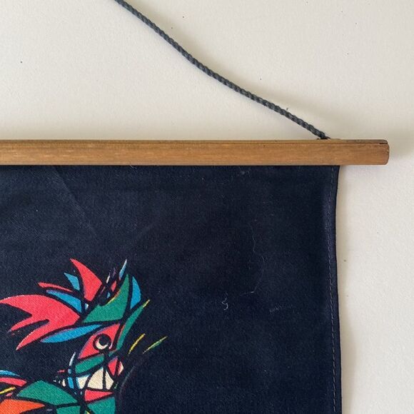 Mid Century Danish Rooster Wall hanging fabric - Picture 5 of 7